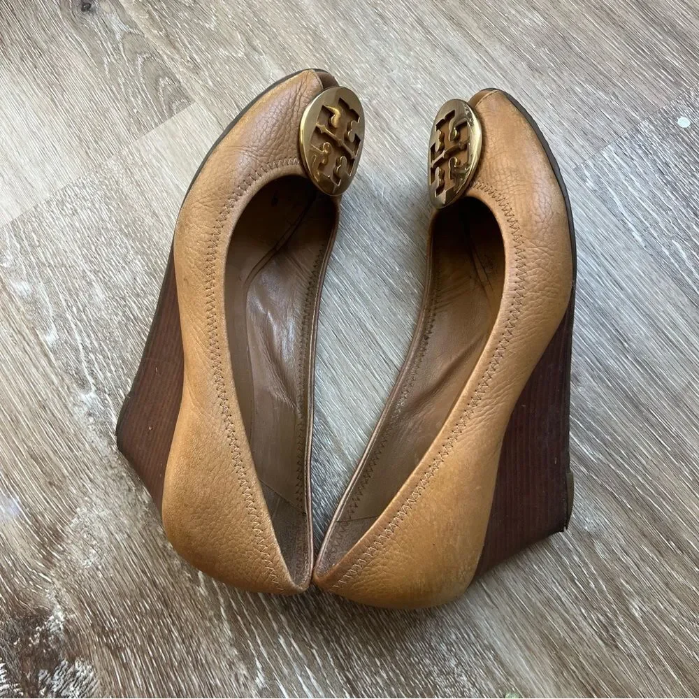 Tory Burch Leather Wedge Heel